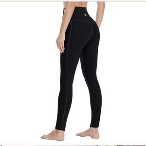 🧘‍♀️Heathyoga Black leggings with pockets🧘‍♀️